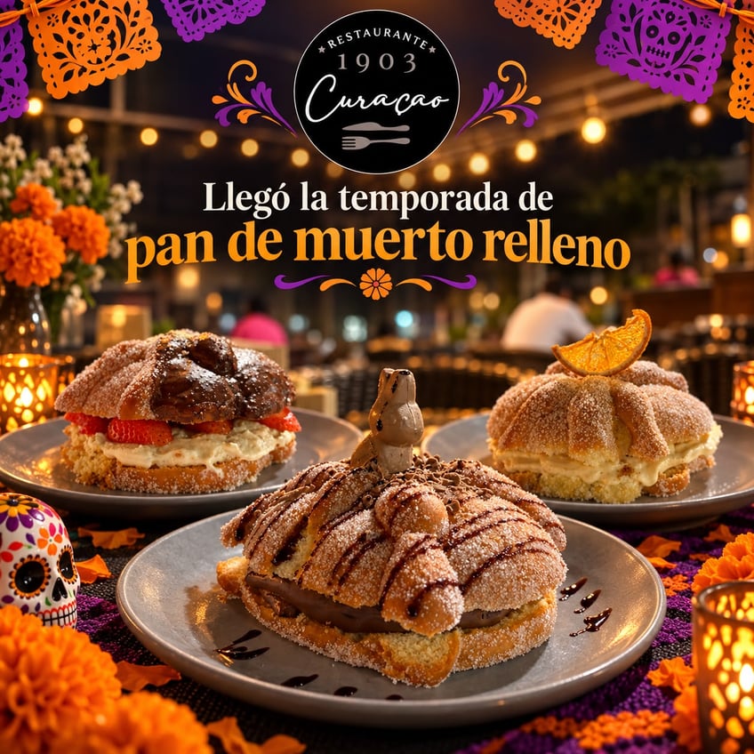 Llegó la temporada de pan de muerto relleno en Curacao